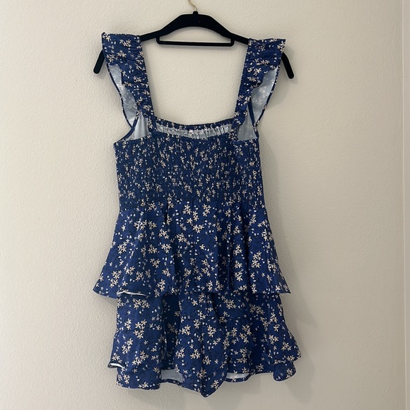 Floral romper with square top - Picture 4 of 6